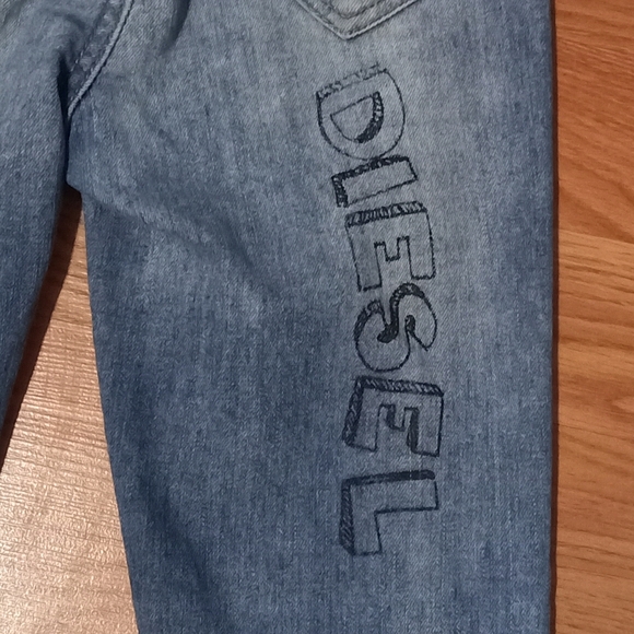 10Diesel Girls Kid Super Slim Skinny Jeans KXA9D Sz 10Y Stretch Measured Sz 20x2 - Picture 12 of 14